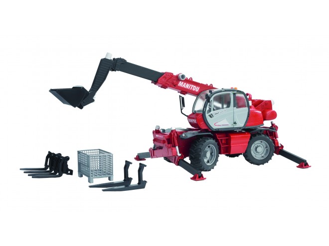 Manitou Telescopic Forklift MRT 2150. OEM. Part No 021290. Online toys. Bruder scale models. 1:16 scale. Manitou farming toy. click & collect. Online toy shop. Bruder toy models. Startin Tractors.