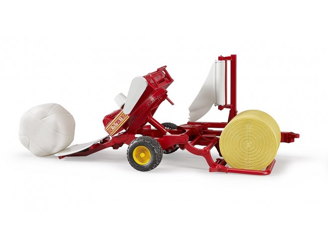 Bruder. OEM. Part No. 021221 Bale wrapper Toy.  Bruder Toys. Bruder Bale Wrapper with Ockery & Round Bales. OEM. Part No. 021221. Bruder Toys. Bruder Bale Wrapper. 1:16 Scale Toys. 1:16 scale toys. Bruder models. farming toys. click & collect. Startin Tractors