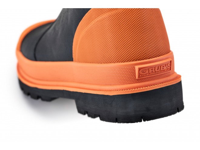 Grub's Ceramic™ Safety Wellington Boot - Orange/Black