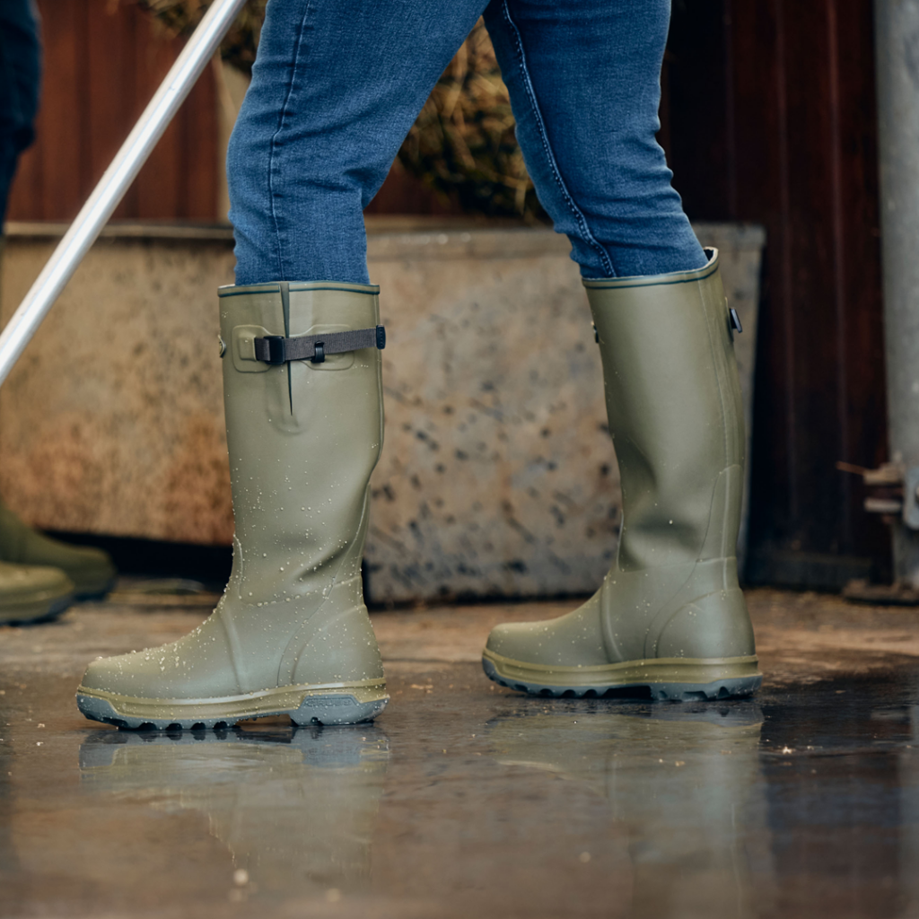 Grubs Highline wellington boot - sage green