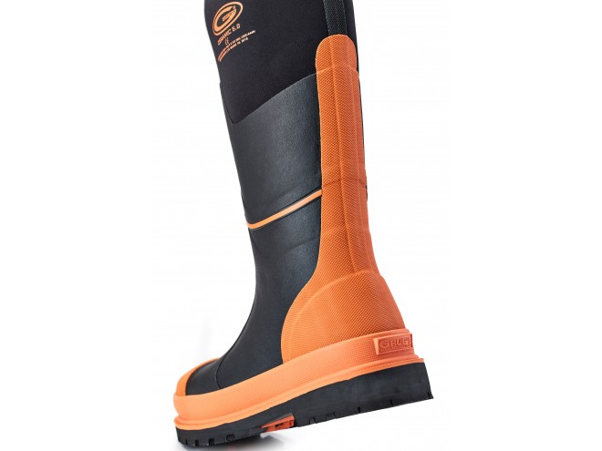 Grub's Ceramic™ Safety Wellington Boot - Orange/Black