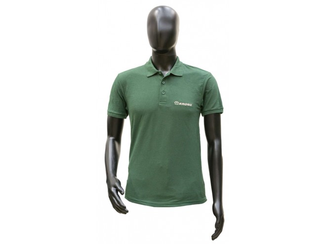 Krone T-shirt. Green polo with logo. OEM. Part 20924900. Krone merchandise. Krone Green T-shirt.