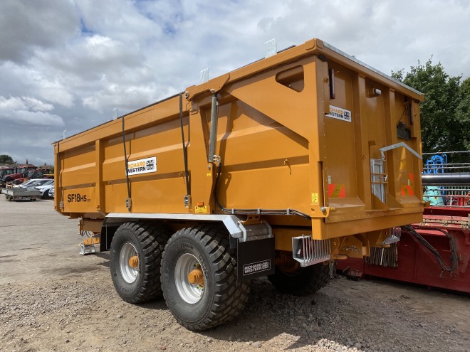 Richard Western Suffolk SF 18 HS Plus 18Ton Grain trailer C/W Rear draw bar, tow out points,Roll over Sheet