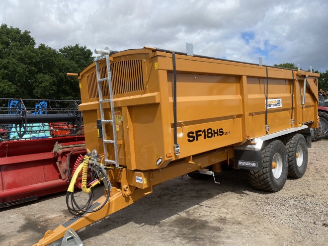 Richard Western Suffolk SF 18 HS Plus 18Ton Grain trailer C/W Rear draw bar, tow out points,Roll over Sheet