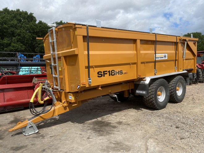 Richard Western Suffolk SF 18 HS Plus 18Ton Grain trailer C/W Rear draw bar, tow out points,Roll over Sheet