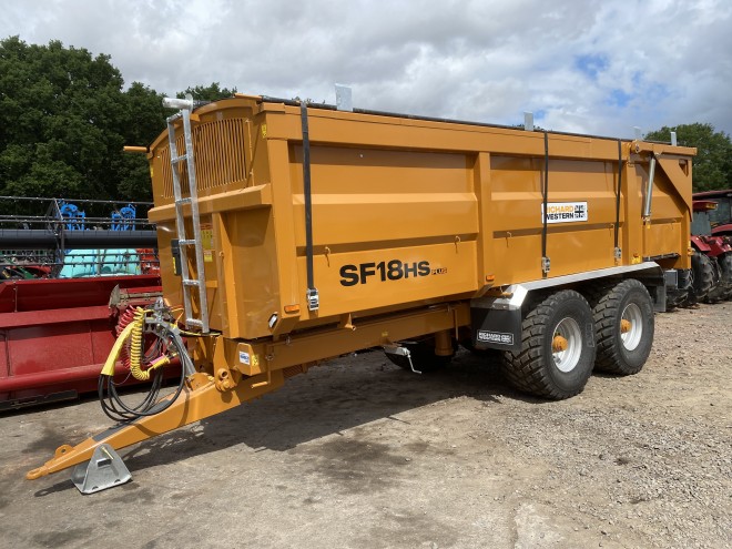 Richard Western Suffolk SF 18 HS Plus 18Ton Grain trailer C/W Rear draw bar, tow out points,Roll over Sheet