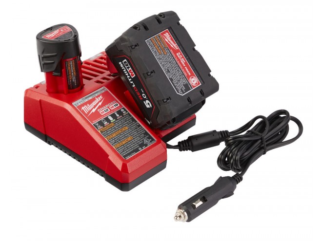 M12™ M18™ Car Charger. OEM. Part No 4932459205. Milwaukee 12v battery car charger. Milwaukee products, hand tools, power tools, PPE. MIlwaukee battery charger. Startin Tractors Milwaukee dealer. Click & collect. Milwaukee range