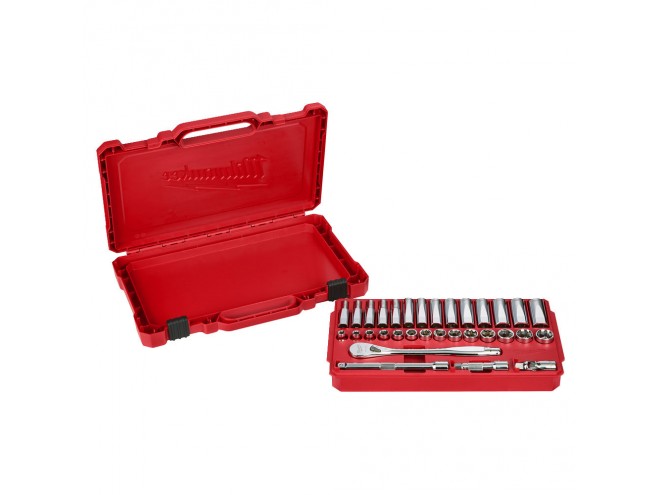 ⅜" Drive 32 pc Ratchets + Socket Set Metric. OEM. Part No. 4932464945. Milwaukee tools, Milwaukee hand tools. power tools. Milwaukee products. Milwaukee PPE. Milwaukee ratchets and socket sets. Startin Tractors. Click and collect. Milwaukee stockist.