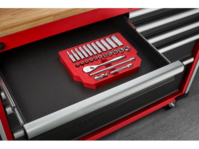 ⅜" Drive 32 pc Ratchets + Socket Set Metric. OEM. Part No. 4932464945. Milwaukee tools, Milwaukee hand tools. power tools. Milwaukee products. Milwaukee PPE. Milwaukee ratchets and socket sets. Startin Tractors. Click and collect. Milwaukee stockist.