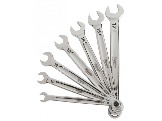 7pc Max Bite™ Combination Spanner Set. OEM. Part No 4932464257. Milwaukee tools, hand tools, power tools, PPE, professional tools. Milwaukee stockist. Startin Tractors. Click & collect. Max bite Spanners. Milwaukee Spanners.