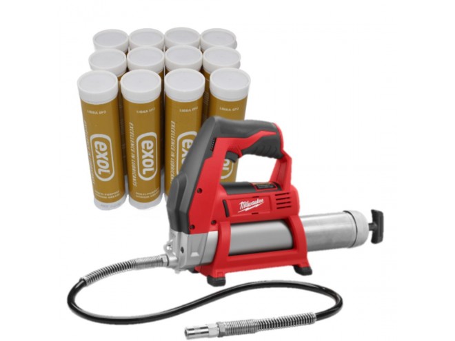 M12 Grease gun kit. Milwaukee. OEM. Part No.4933440435. Milwaukee kit.  Grease gun kit. Milwaukee Grease gun and cartridges. Milwaukee tools. power tools. Milwaukee power tools. Milwaukee G G . Click & collect . Milwaukee online.