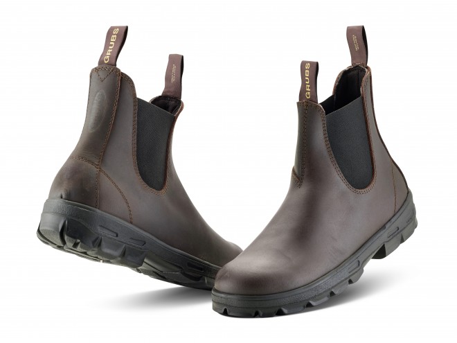 Grubs Whirlwind ™ None Safety Boot - Mahogany. None safety boot. Grubs boots. #waterproof #warmth #comfort #grip. Dealer boots. workwear. footwear. online shop. click & collect