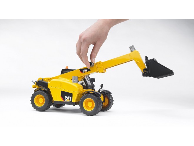 Bruder CAT Telehandler. OEM. Part No 021412.Bruder Toys. Farming toys. 1:16 scale farming toys. CAT toys. CAT construction. 1:16 scale farming toys. Online toys. CAT Telehandler. Click & collect Bruder collectables. Collectables toys. Farming toys online.