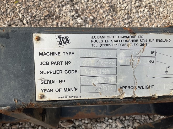 1600 kg Pallet tines