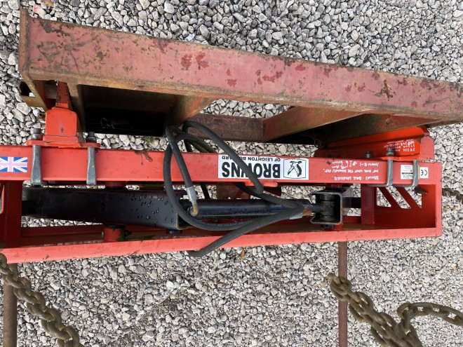 Browns Bale squeezer with Grays Brackets and Adaptor to euro 8 brackets