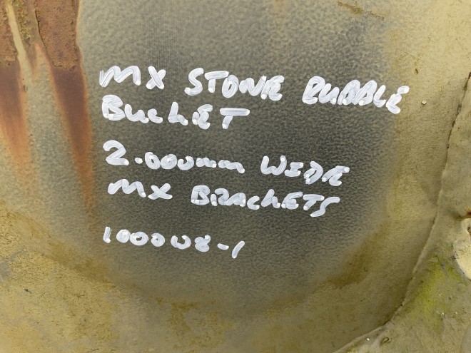 Mx stone rubble bucket 2000 mm wide MX brackets