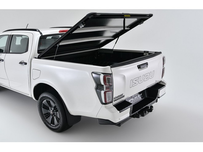 Mountain Top MT2 Aluminum Lid - Double Cab Isuzu OEM. Part No IACC3625. Isuzu accessories. Isuzu mountain top. Double cab. Isuzu dealer. click & collect. Isuzu Dmax Startin Tractors