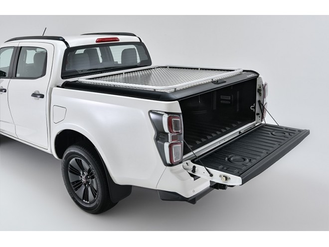 Mountain Top MT2 Aluminum Lid - Double Cab Isuzu OEM. Part No IACC3625. Isuzu accessories. Isuzu mountain top. Double cab. Isuzu dealer. click & collect. Isuzu Dmax Startin Tractors