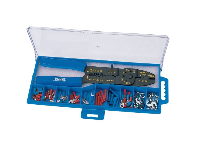 Draper. Crimping Tool & Terminal Kit OEM. Part No 13658. Online tools. Crimping tool kit.  workshop tools. Crimping tools. online tools. Online tool shop. click & collect. Startin Tractors.