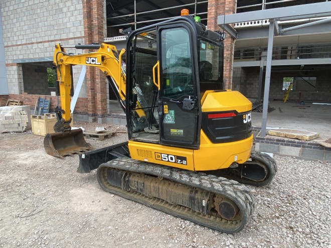 JCB 50 Z- 2 C/W Quick Hitch and 1 x 3' Bucket