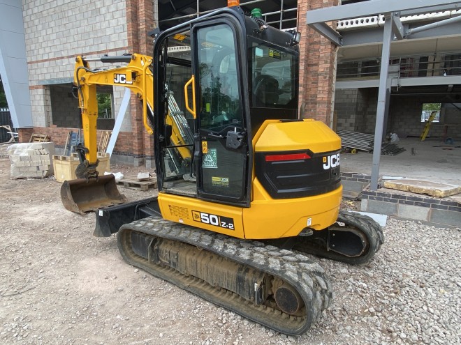 JCB 50 Z- 2 C/W Quick Hitch and 1 x 3' Bucket