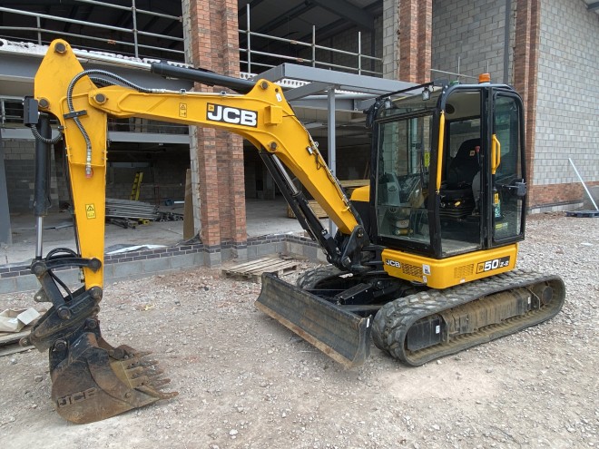 JCB 50 Z- 2 C/W Quick Hitch and 1 x 3' Bucket