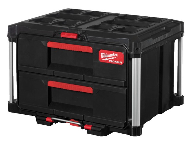 PACKOUT™ 2 Drawer Tool Box. Milwaukee Storage. PACKOUT System. Milwaukee Tools UK. Online tools UK.  Milwaukee storage solution. 2 Drawer Tool Box. Milwaukee Power Tools. Tool Storage. Milwaukee Range. Tradesmen Tools. Low Price Milwaukee Deals. Click & collect. Collect in store. Tool Box UK. Startin Tractors.