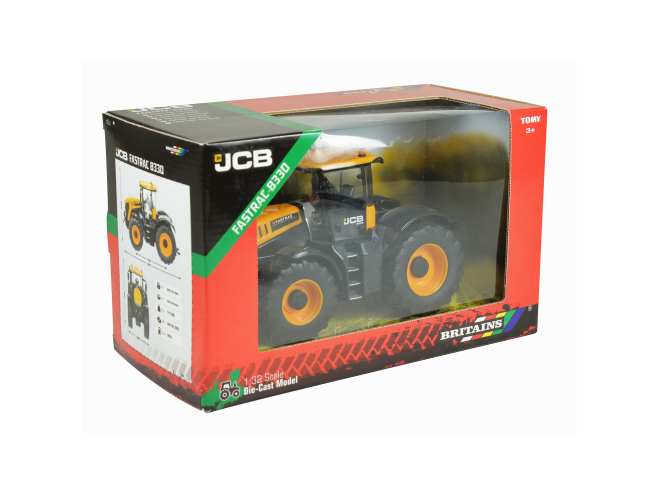 Britains JCB 8330 Fastrac Tractor OEM. Part No 432067. click & collect, collect in store, fast delivery, Britians Toys. Britains models. 1:32 scale fastrac model. JCB Fastrac. Agri toys. Online toy shop. Farming toys. Startin Tractors.