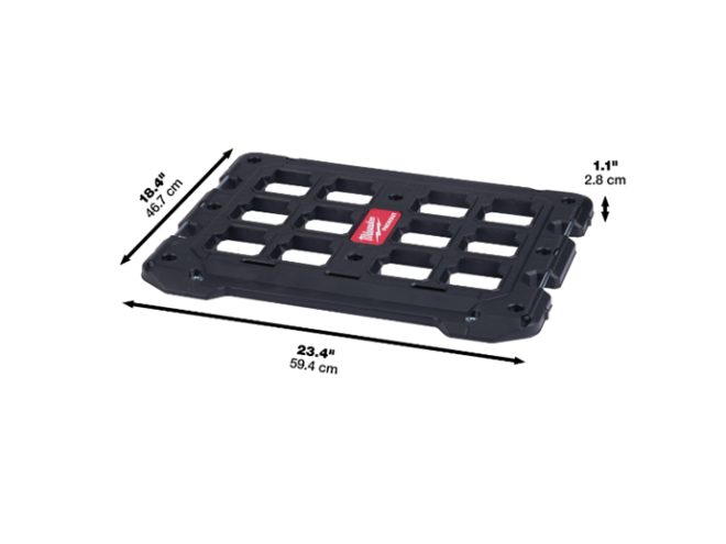 PACKOUT™ Mounting Plate, PACKOUT™ Milwaukee, click & collect, collect instore, fast delivery, Milwaukee deals. Milwaukee instore, Milwaukee Online Tools. Milwaukee Storage. Mounting Plate, PACKOUT™ Storage solution. Workshop Tools. Workshop storage. Startin Tractors.