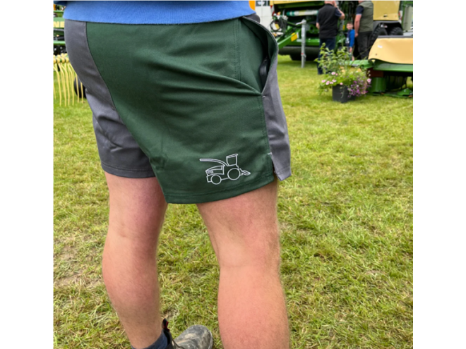 Krone Harlequin Shorts.  OEM. Parts No 209031090. Krone Merchandise. Buy online. Fast delivery. click & collect. collect instore. Krone shorts. Krone Harlequin shorts. Krone Rugby Shorts. Agri - wear. Farming clothes. Krone Clothing. Startin Tractors.