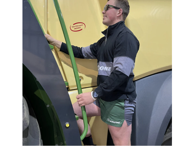 Krone Harlequin Shorts.  OEM. Parts No 209031090. Krone Merchandise. Buy online. Fast delivery. click & collect. collect instore. Krone shorts. Krone Harlequin shorts. Krone Rugby Shorts. Agri - wear. Farming clothes. Krone Clothing. Startin Tractors.