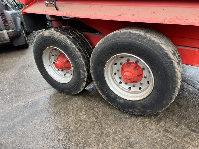 Herbst 14T hi side dump trailer with sprung drawbar