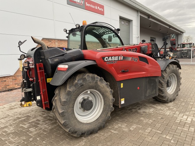 Case IH Farmlift 742 C/W Qfit headstock, Pick up hitch