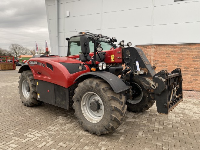 Case IH Farmlift 742 C/W Qfit headstock, Pick up hitch