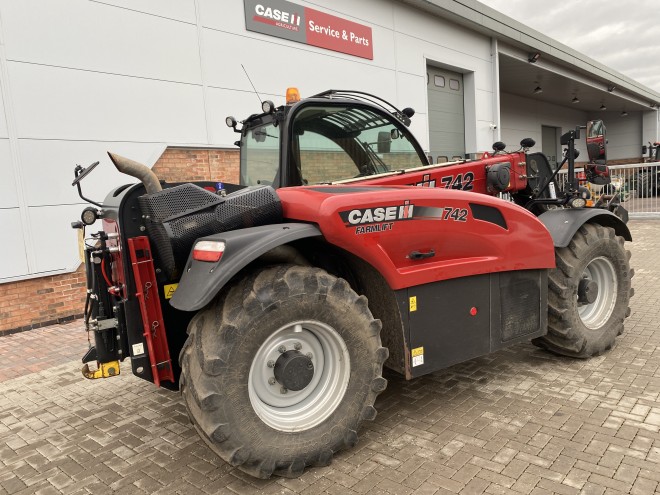 Case IH Farmlift 742 C/W Qfit headstock, Pick up hitch