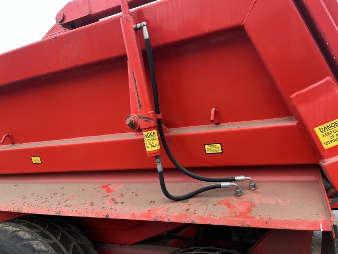 Herbst 14T hi side dump trailer with sprung drawbar