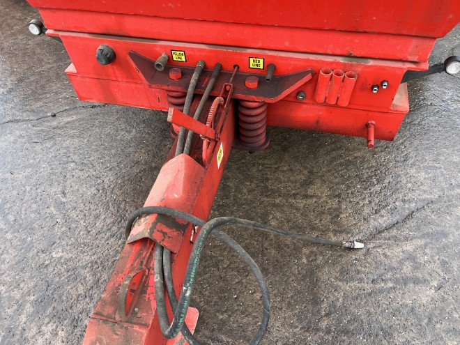 Herbst 14T hi side dump trailer with sprung drawbar