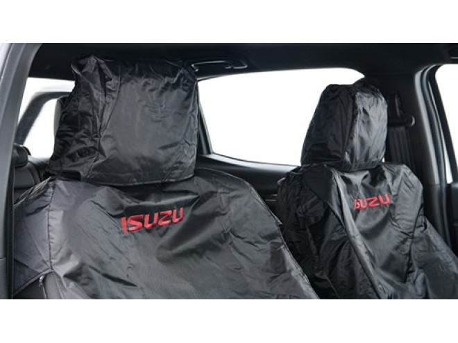 Isuzu Right Hand Front Seat Cover OEM Part No IACC3732RH, Isuzu Dealer, Isuzu Accessories, DMax seat covers, Isuzu Seat Covers, Isuzu spare parts, VCross,, DL40, DL20, AT35 seat covers, front seat covers, protective seat covers, click & collect , Startin Tractors