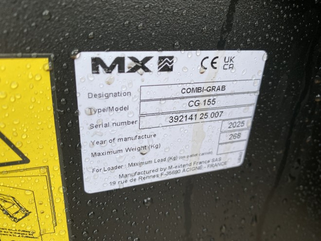 MX CG 155 Combi Grab Premium Euro Fitting