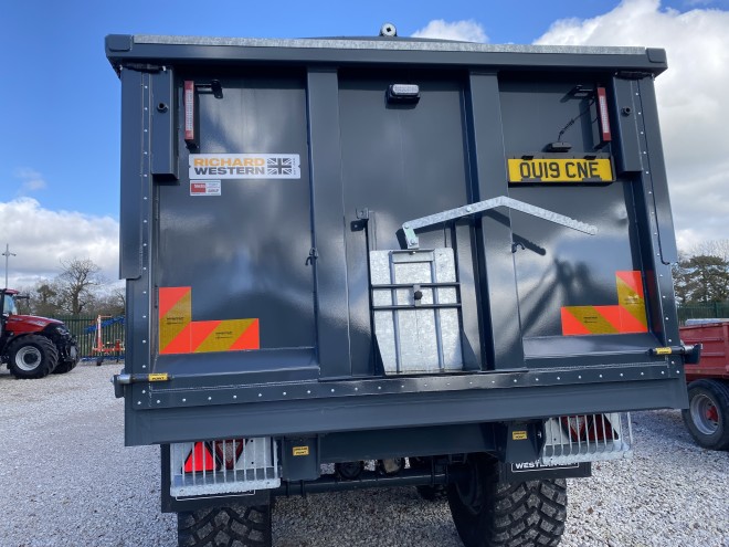 Richard Western Suffolk SF 18 HS Plus 18Ton Grain trailer C/W Roll Over Sheet Gunmetal Grey