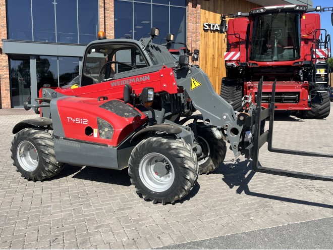 Weidemann 4512 T Euro headstock c/w pallet tines