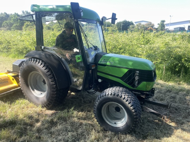 Deutz Agrokid 45 C/W Cab turf tyres front linkage and front PTO