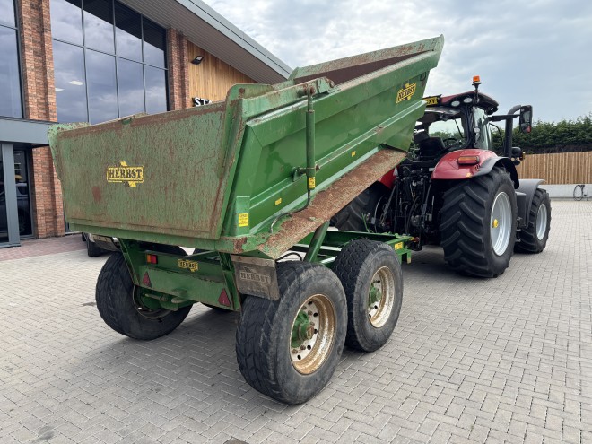 Herbst 14 Ton Dump Trailer C/W Hydraulic Door Green