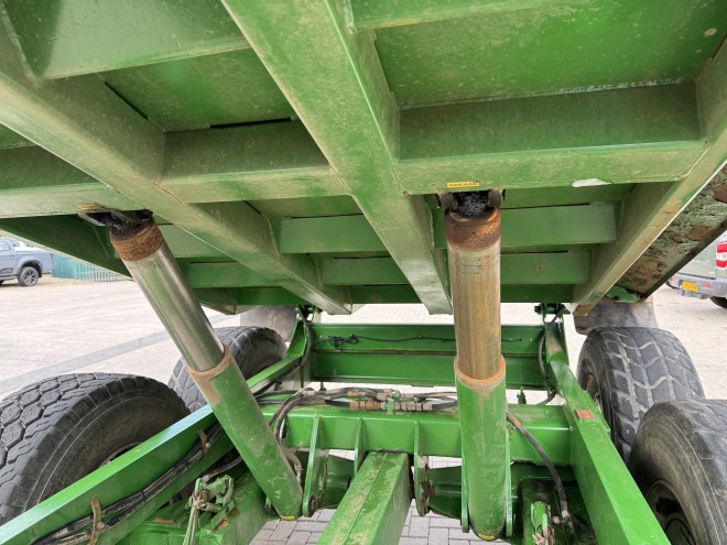 Herbst 14 Ton Dump Trailer C/W Hydraulic Door Green
