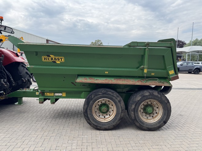 Herbst 14 Ton Dump Trailer C/W Hydraulic Door Green