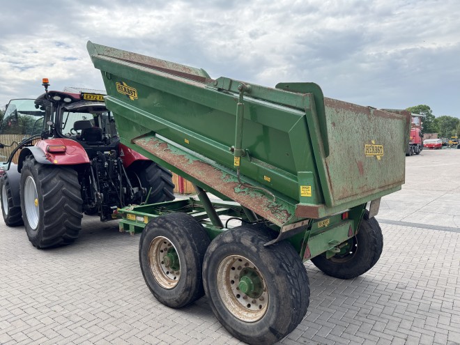 Herbst 14 Ton Dump Trailer C/W Hydraulic Door Green