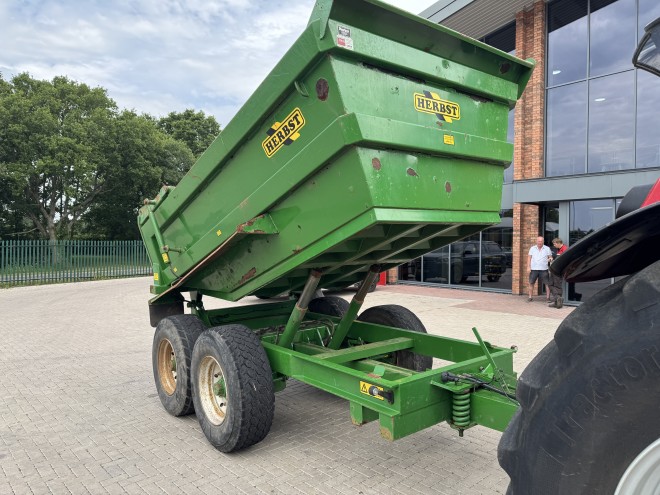 Herbst 14 Ton Dump Trailer C/W Hydraulic Door Green