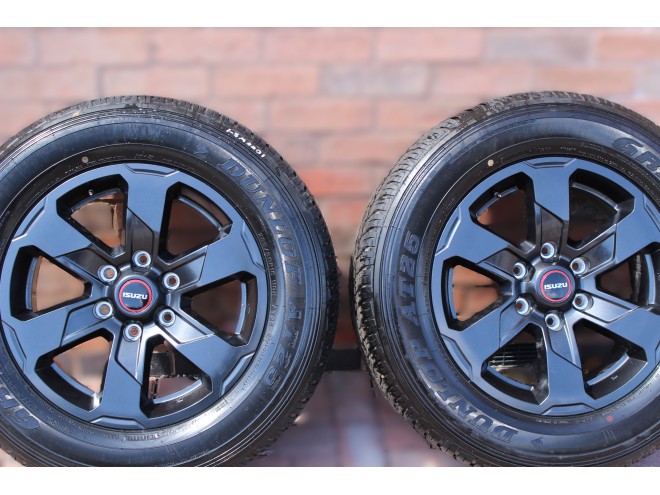 18" Dunlop AT25 Grandtrex Wheel & Tyre Set (5), 18" wheel & tyres, Isuzu Dealer, Isuzu spares, Dunlop, D-Max, DL20, DL40, Utility, Blade, Startin Tractors