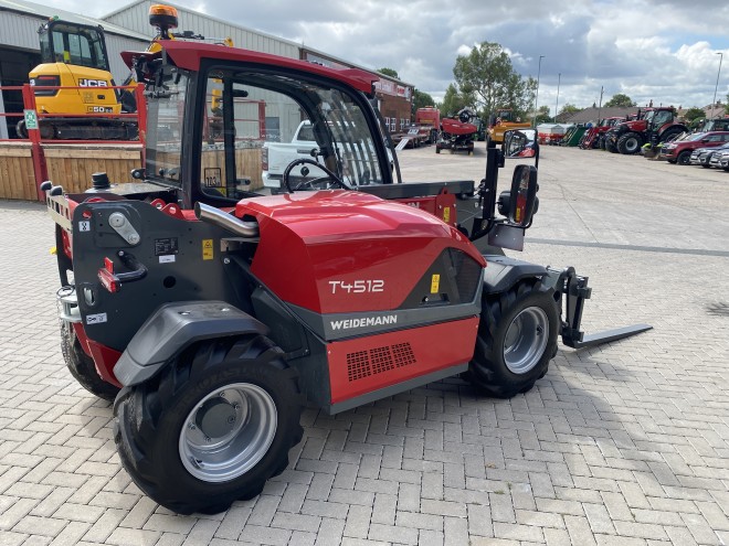 Weidemann 4512 T Premium with Euro headstock pallet tines Ex demo