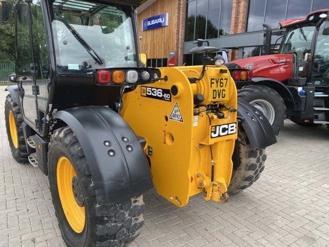 JCB 536-60 Agri Super C/W Q Fit headstock with Pallet tines